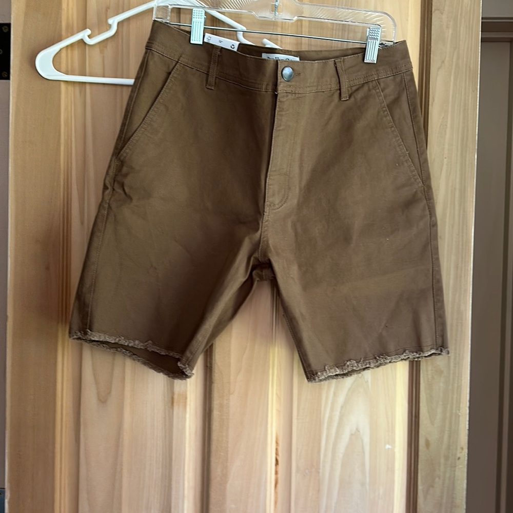 Brown denim shorts size 32